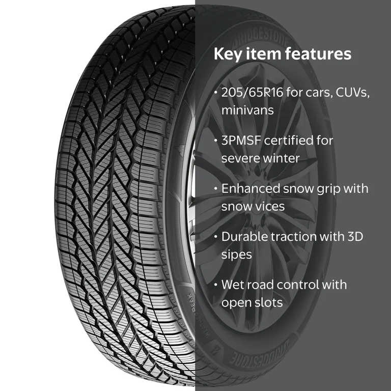 Bridgestone Weatherpeak All Weather 205/65R16 95H Passenger Tire