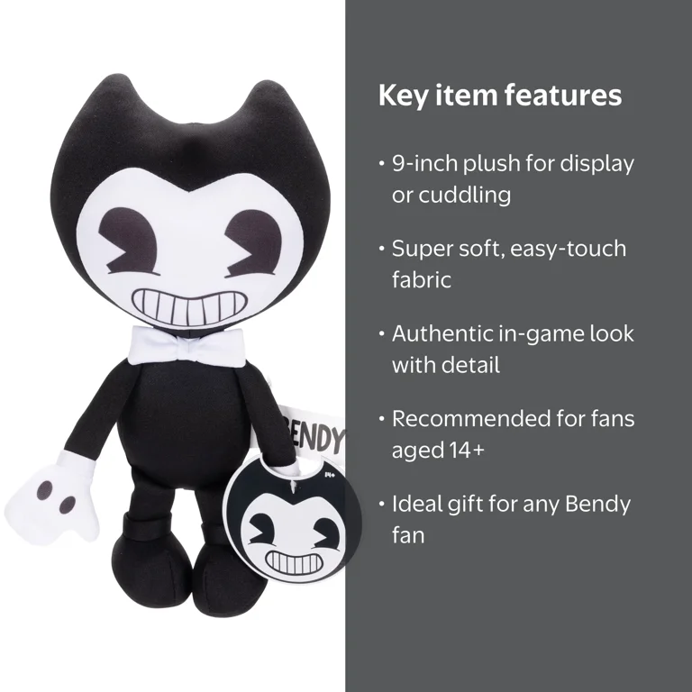 Bendy 9 inch Basic Collectible Toy Plush Real World Bendy for Ages