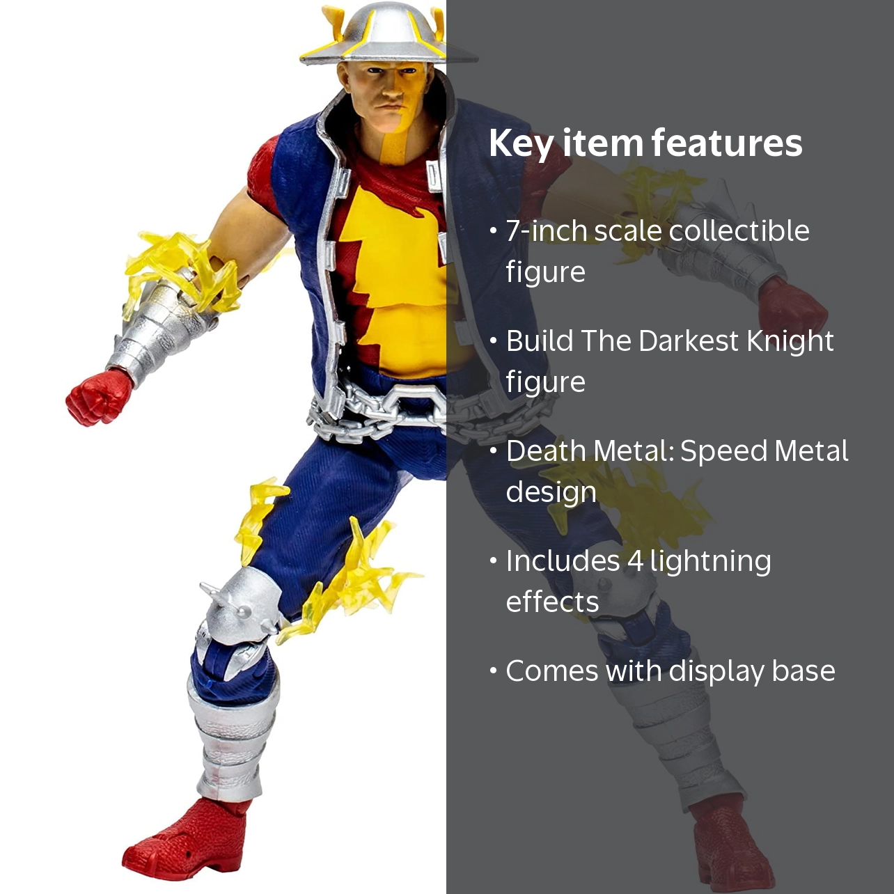 DC Speed Metal Jay Garrick 7-Inch Action Figure with Lightning