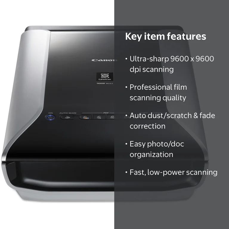 Canon, Color Image Scanner, 9600 x 9600 dpi, CCD high-speed