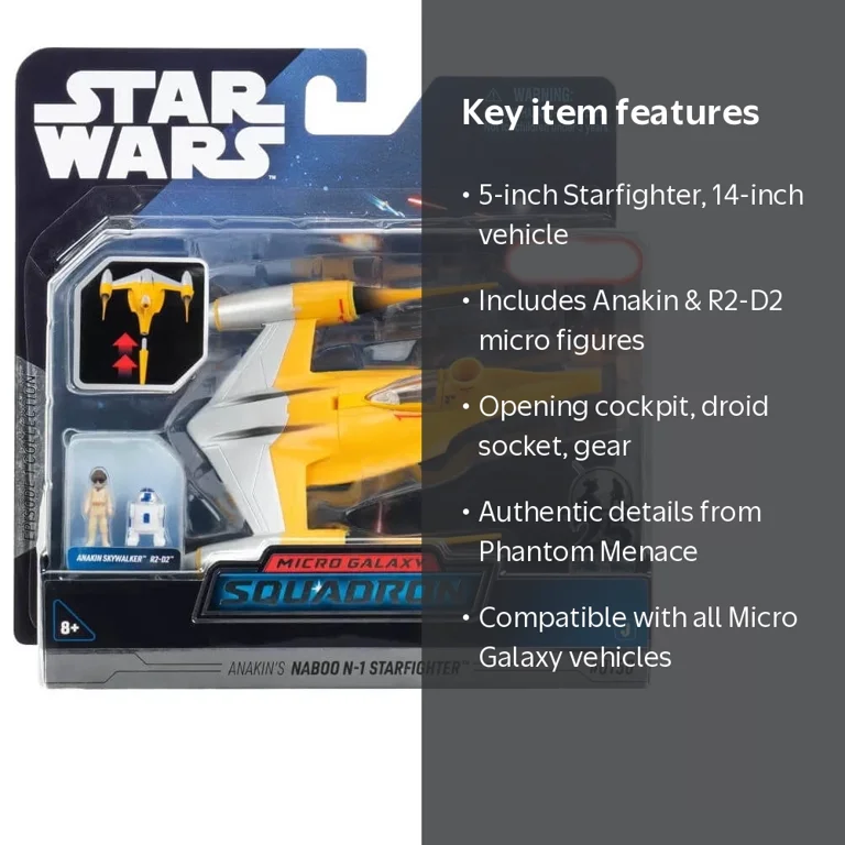 Star Wars Micro Galaxy Squadron Anakin's Naboo N-1 Starfighter