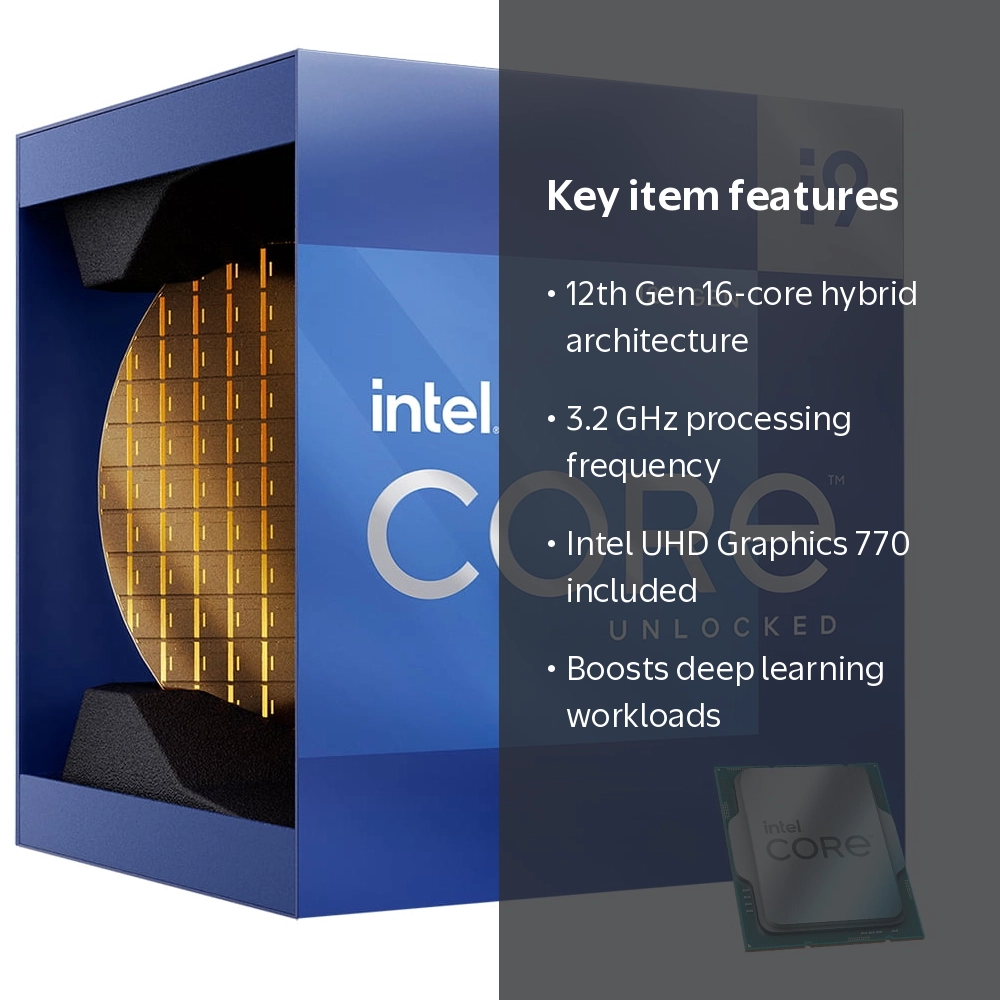 Intel, Core i9-12900K Processor, 16-Core, 3.2 GHz, LGA 1700