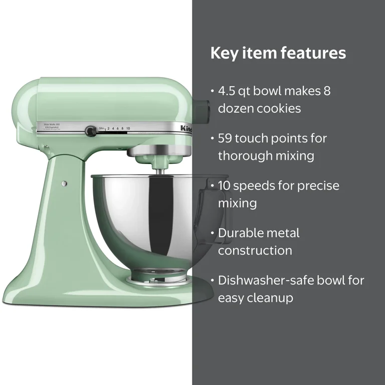 KitchenAid Deluxe Series 4.5 Quart Tilt-Head Stand Mixer with