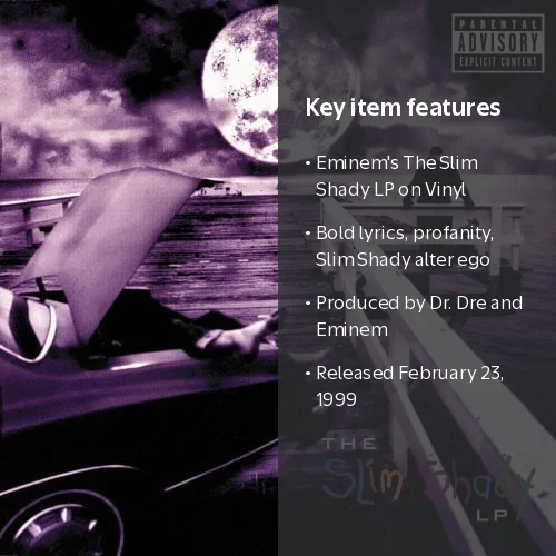 Eminem's Slim Shady LP: Rap/Hip-Hop Vinyl Album by Record Break