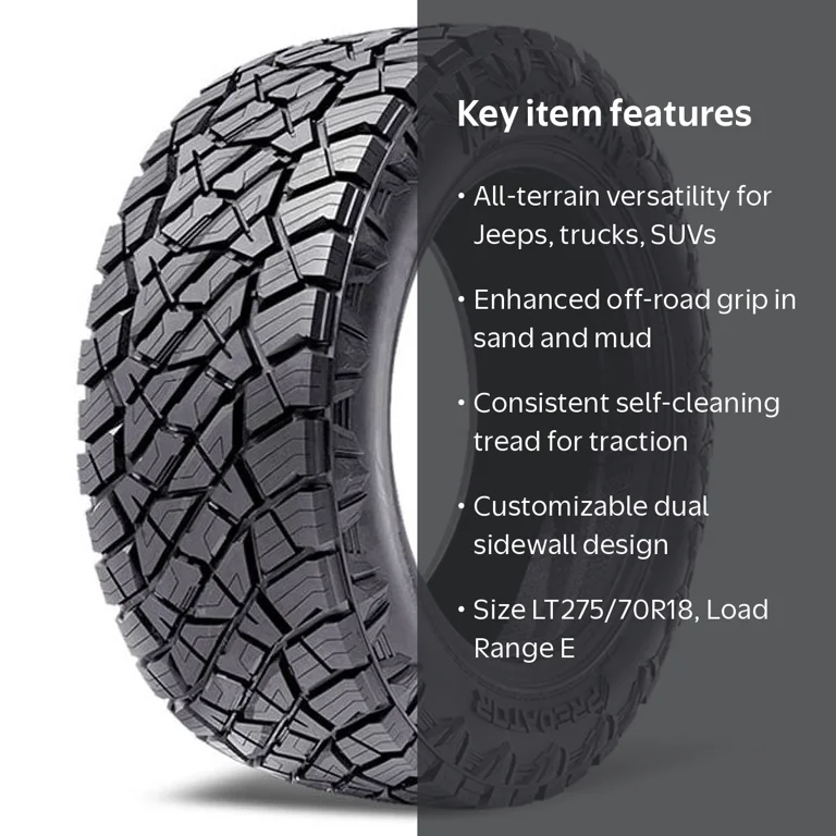 Predator New Mutant X-AT All Terrain LT275/70R18 125/122R E Light