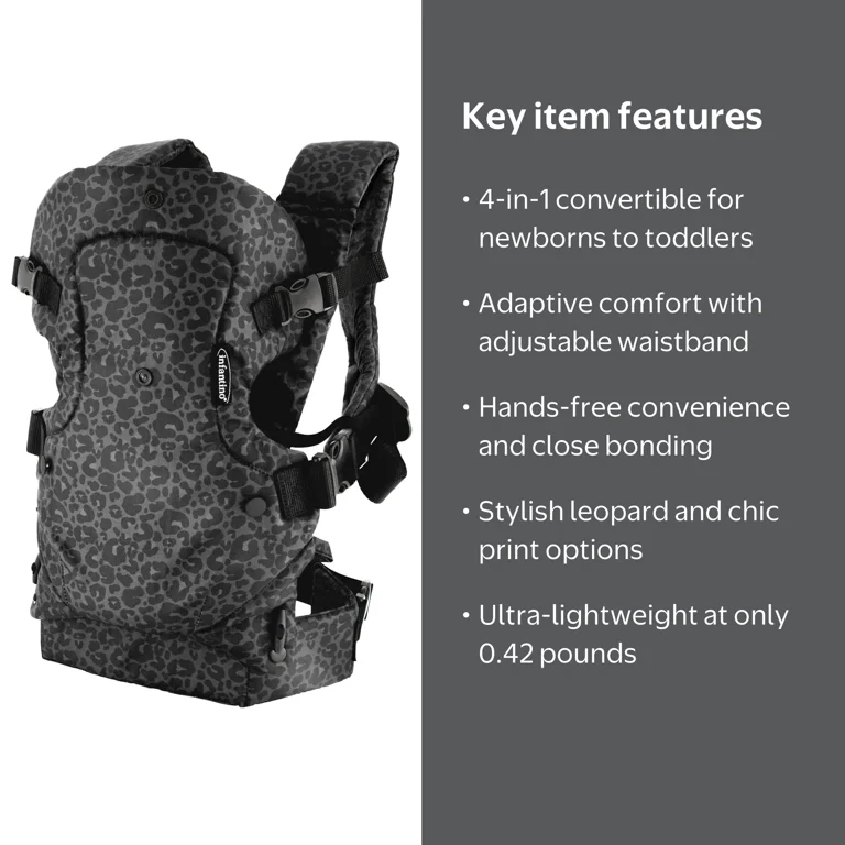 Infantino, Baby Carrier, Flip 4-in-1, 4-Position, Unisex - Walmart.com