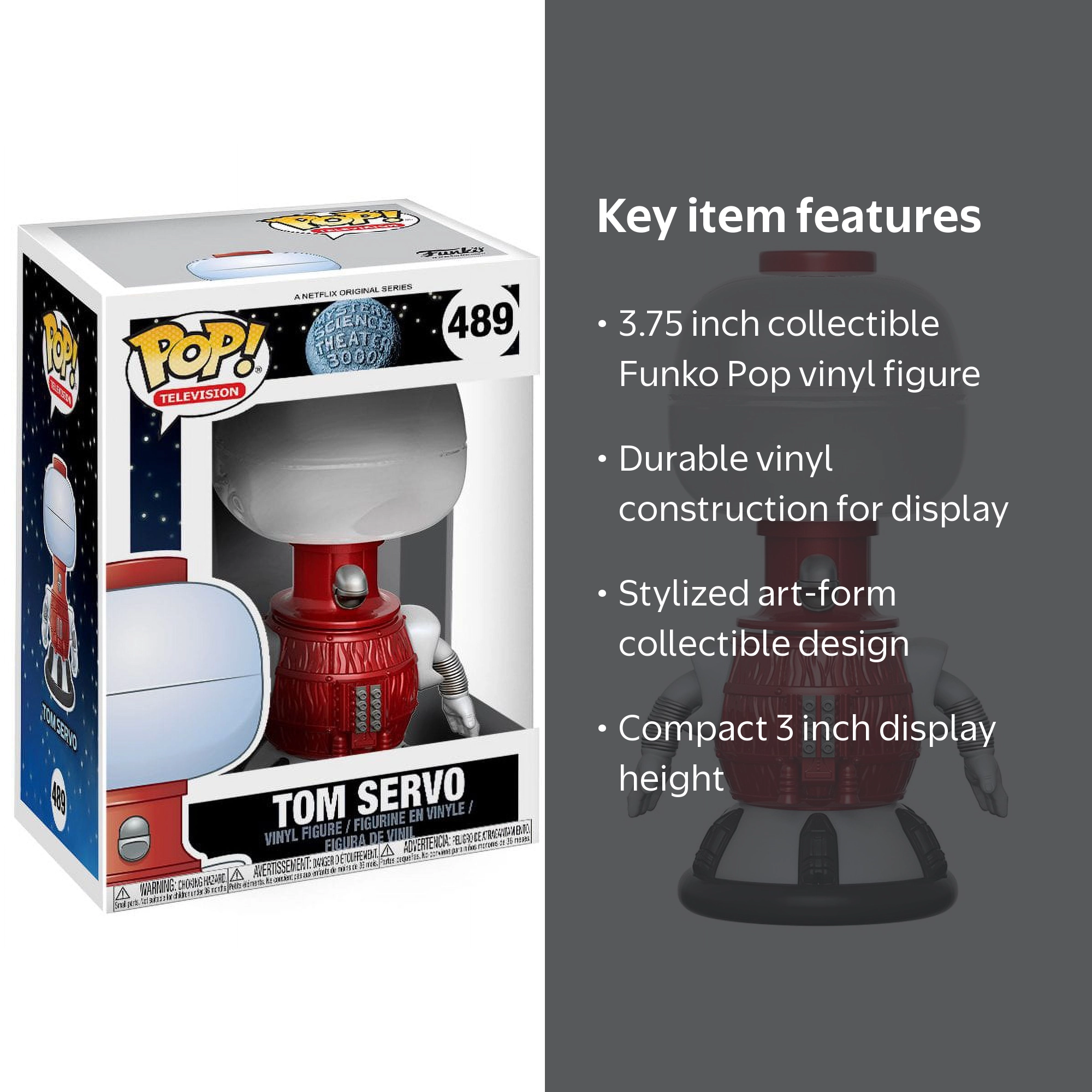 Funko POP! Stylized Vinyl Collectable: Tom Servo Figure from