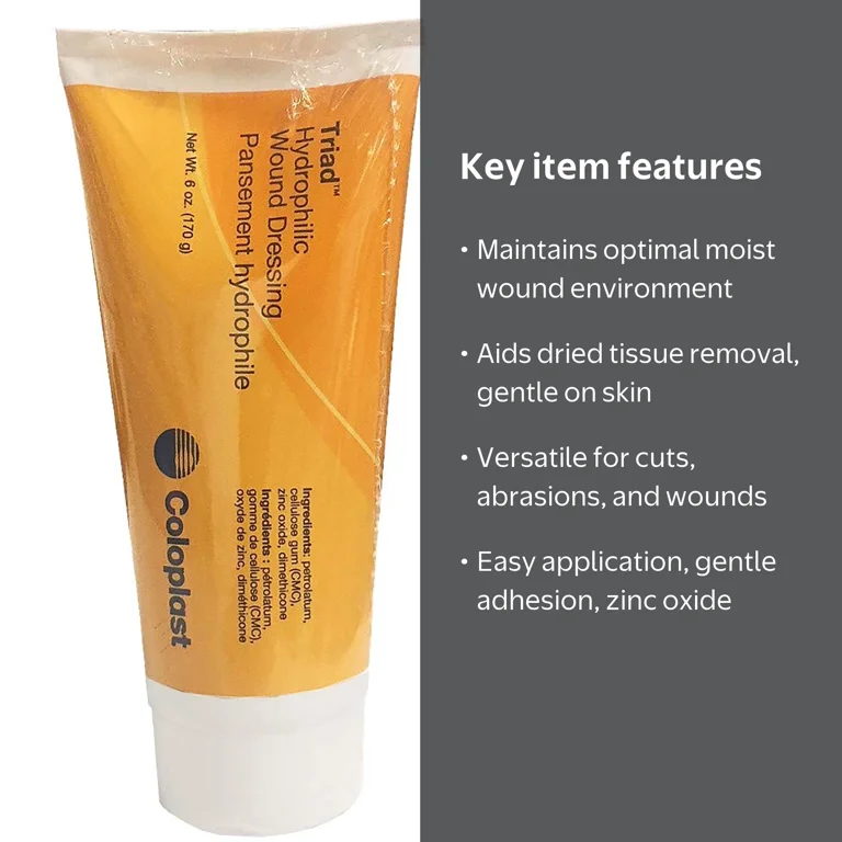 Coloplast Triad Hydrophilic Wound Dressing, 6 Oz