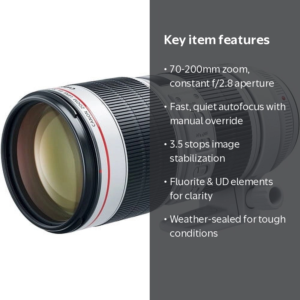 Canon EF 70-200mm f/2.8L IS III USM Lens - Versatile Telephoto