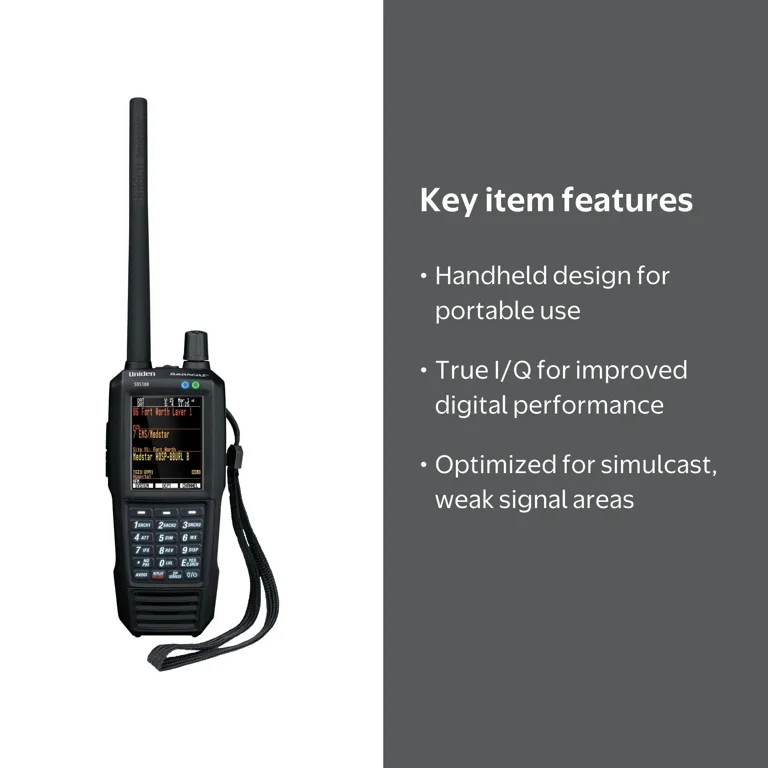 Uniden, Handheld Scanner, SDS100, True I/Q Digital Performance