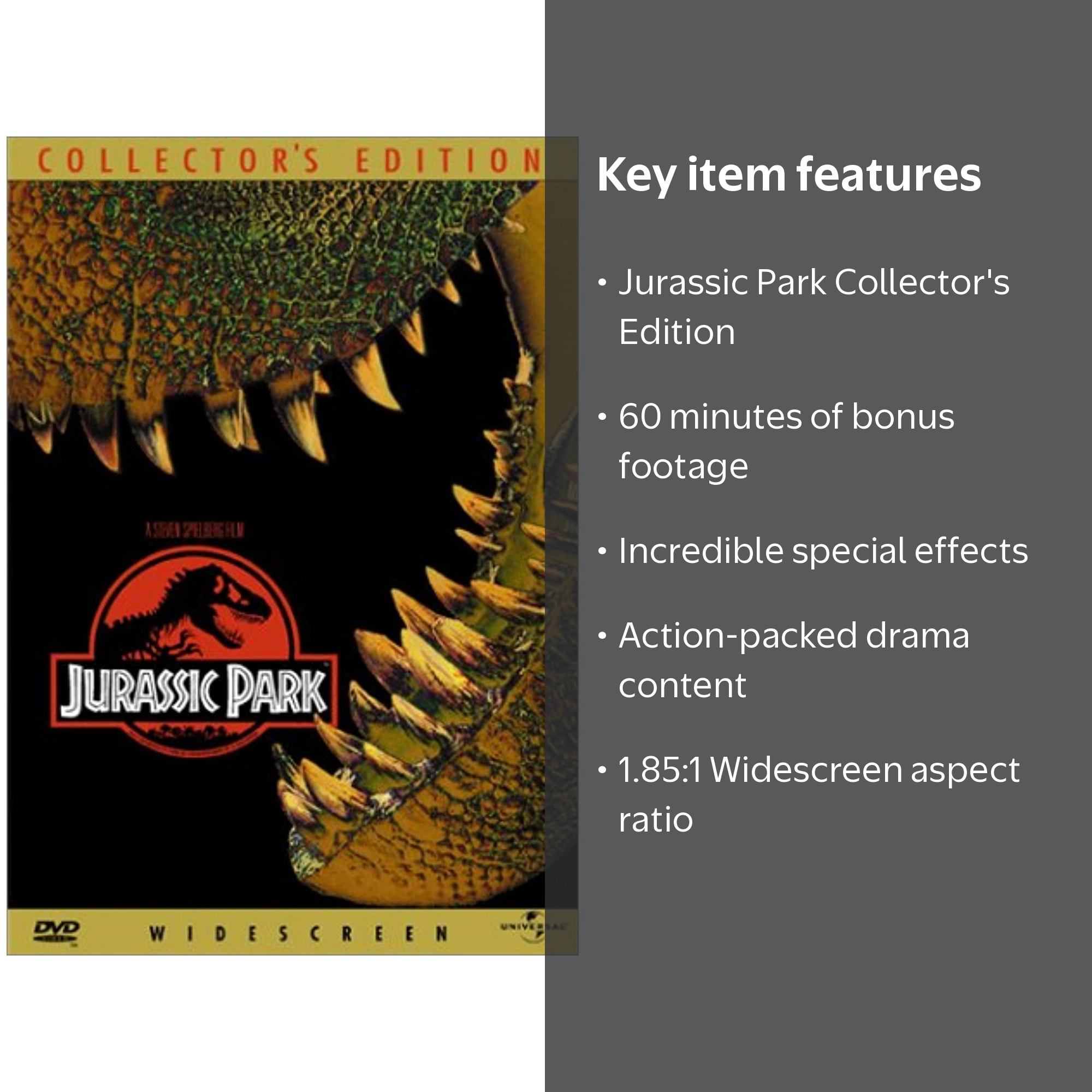 Jurassic Park Collector's Edition Widescreen (DVD) - Walmart.com