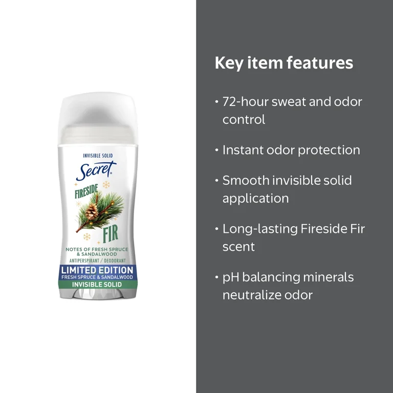 Secret Fresh Invisible Solid Antiperspirant and Deodorant For