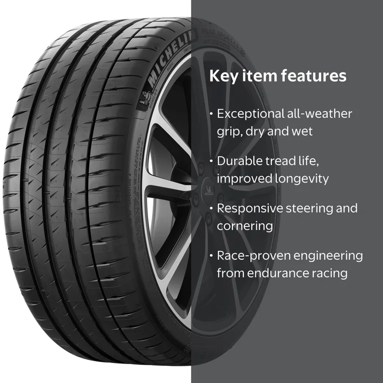 Michelin Pilot Sport 4 S Summer 245/30ZR20/XL (90Y) Tire - Walmart.com