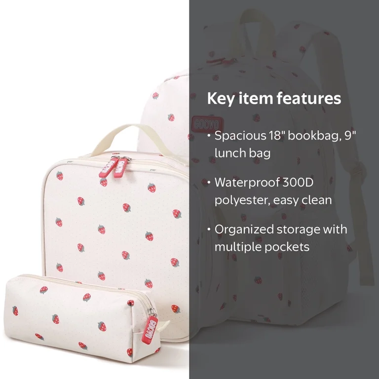 9 kid backpack MYHSBYO Kids Backpacks for Girls School Bag with Lunch Box School for Girls Set Cute Bookbag for Kindergarten Lightweight Elementary School Supplies Cartoon School Bookbags for Kids Gocvo kids backpack with lunch box and pencil case is a great choice for your kids Gocvo Kids Backpack for Girls,