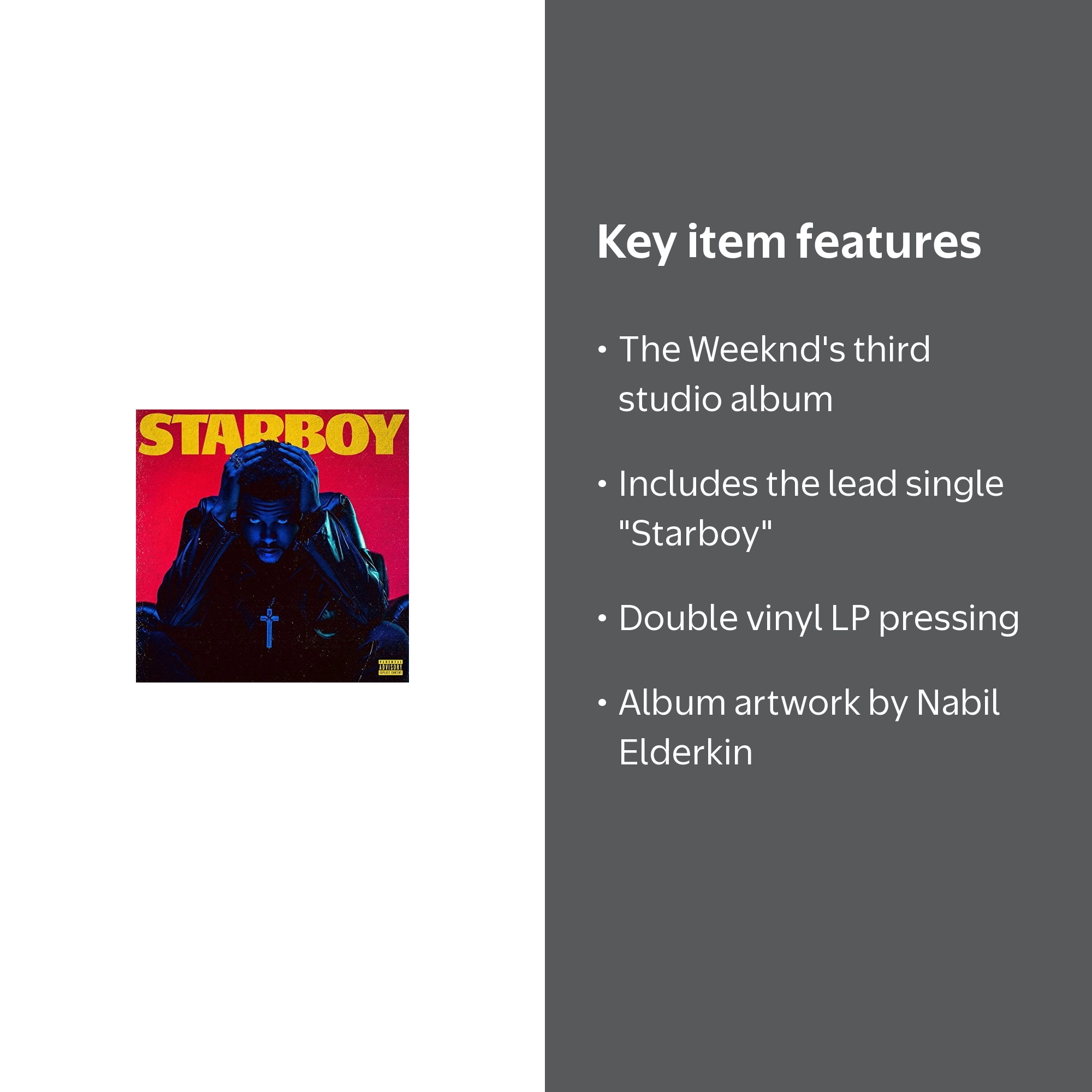 The Weeknd - Starboy [VINYL LP] Music Republic Records, 2016