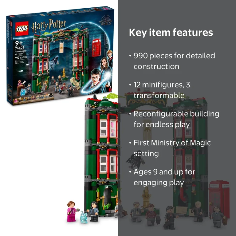 LEGO, Harry Potter The Ministry of Magic, 76403, 990 Pieces