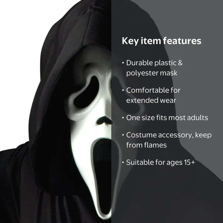 Fun World Officially Licensed Scream Ghost Face Halloween Mask