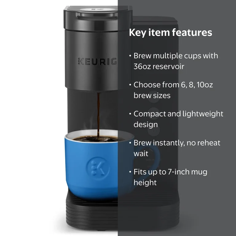 Keurig K-Express Essentials Matte Gray, Single Serve K-Cup Pod