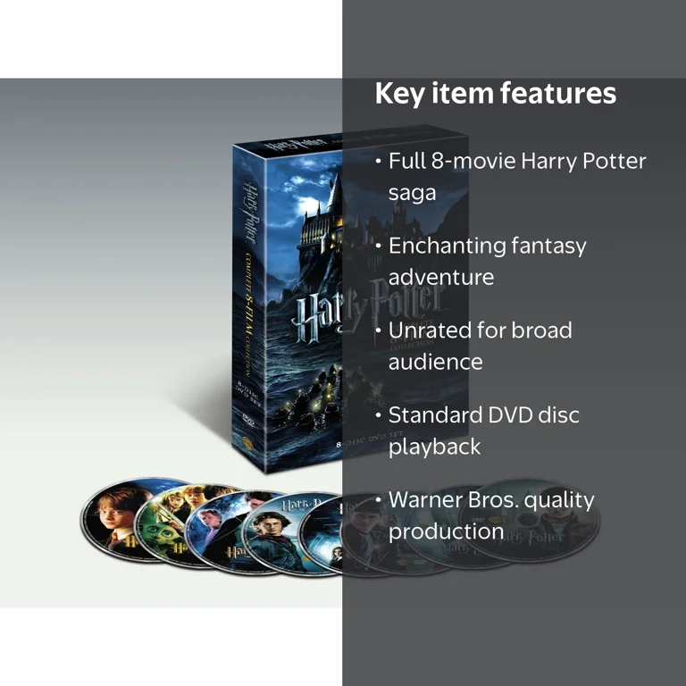 Harry Potter: Complete 8-Film Collection (DVD) - Potter Movie Set