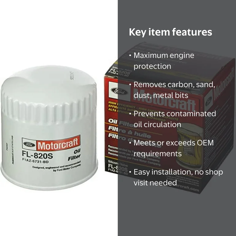 2 pack) Motorcraft Oil Filter FL820SW - Walmart.com
