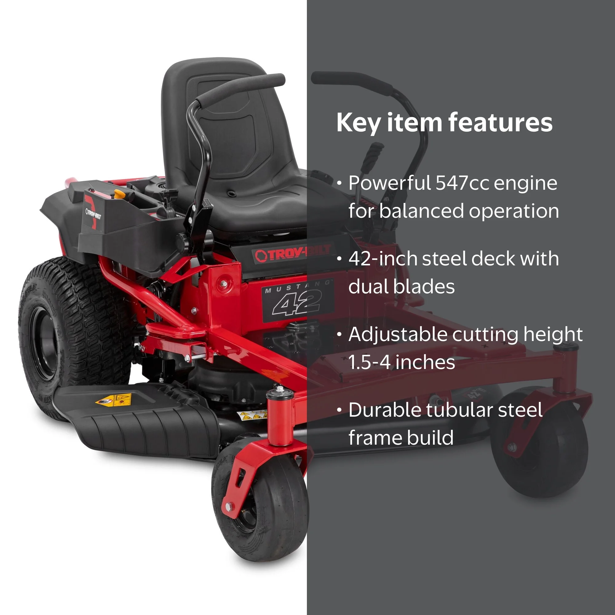 Troy-Bilt 547cc Mustang 42