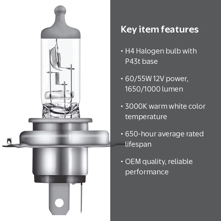 OSRAM, Automotive Headlight, H4 60/55W 12V, Original Line