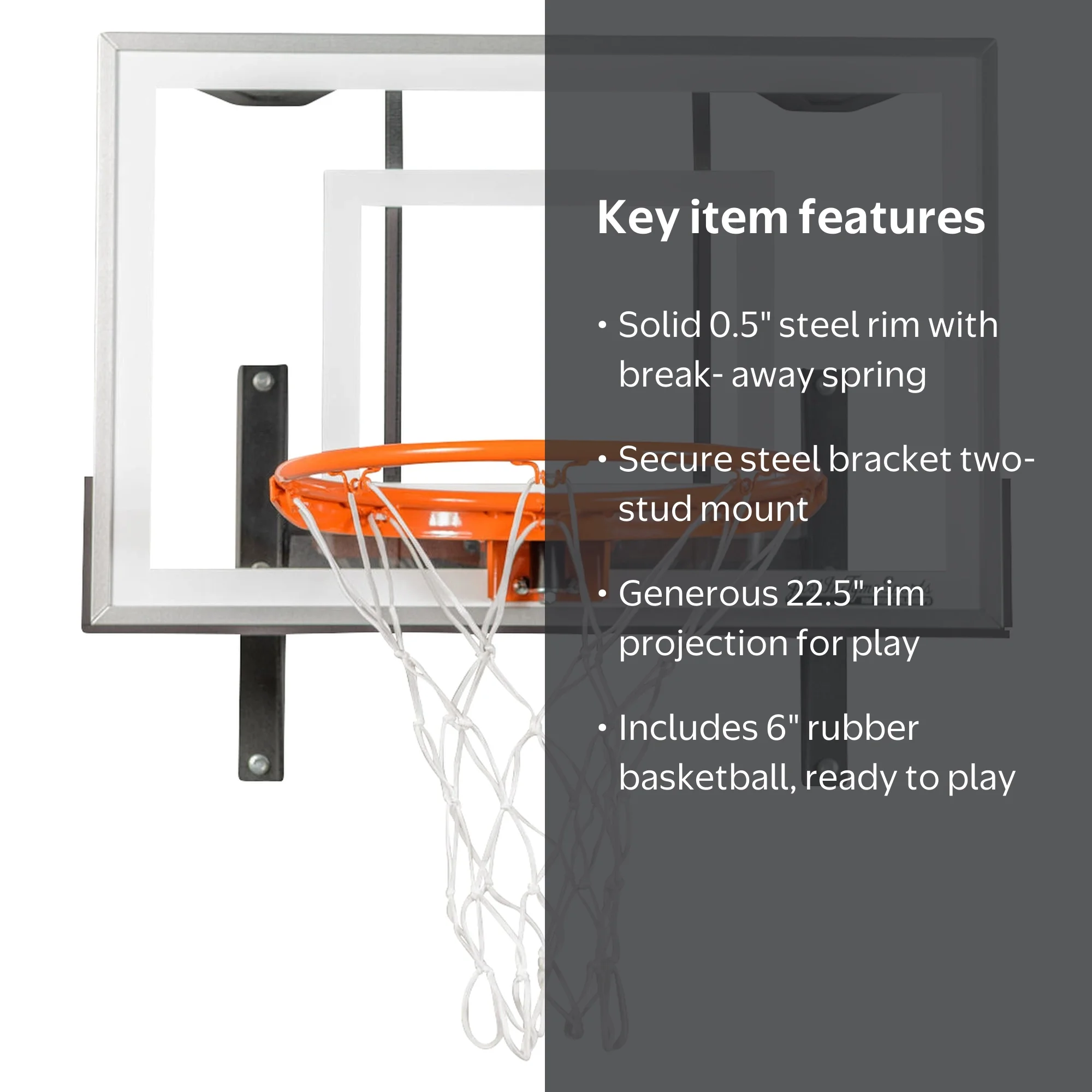Mini Pro Xtreme Wall Mounted Basketball Hoop with Backboard and