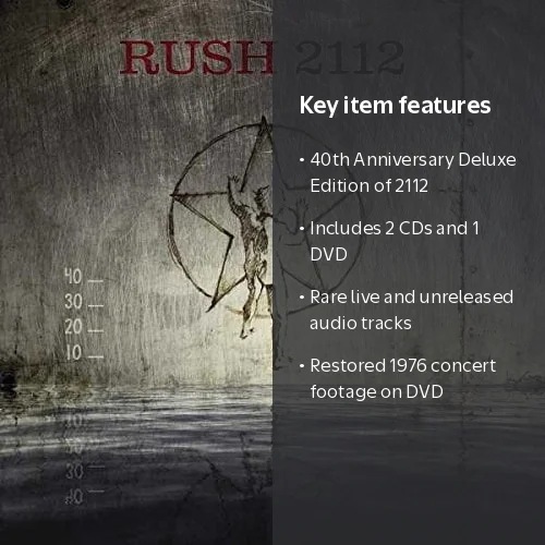 Rush - 2112 (40th Anniversary) - Music & Performance - CD
