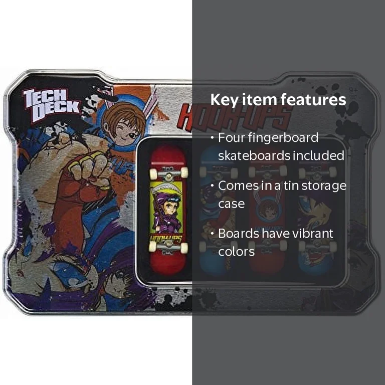 Tech Deck Tin with 4 Hook-ups Boards - Walmart.com