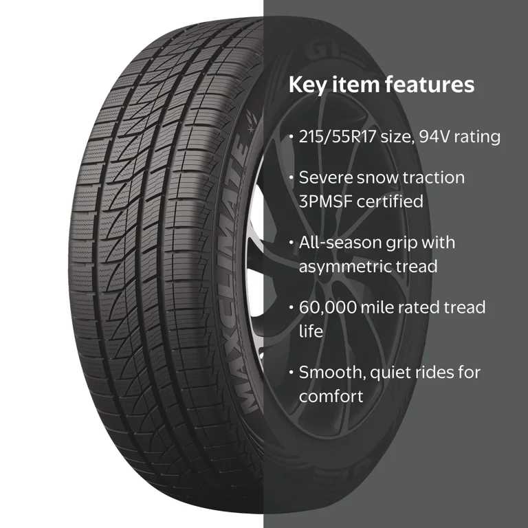GT Radial MaxClimate All Weather 215/55R17 94V Passenger Tire
