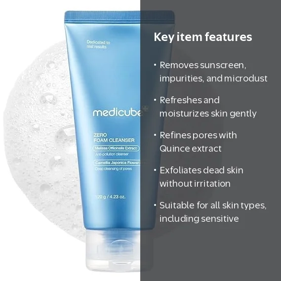 Medicube, Zero Foam Cleanser, 4.23 oz, Skin, Sensitive - Walmart.com