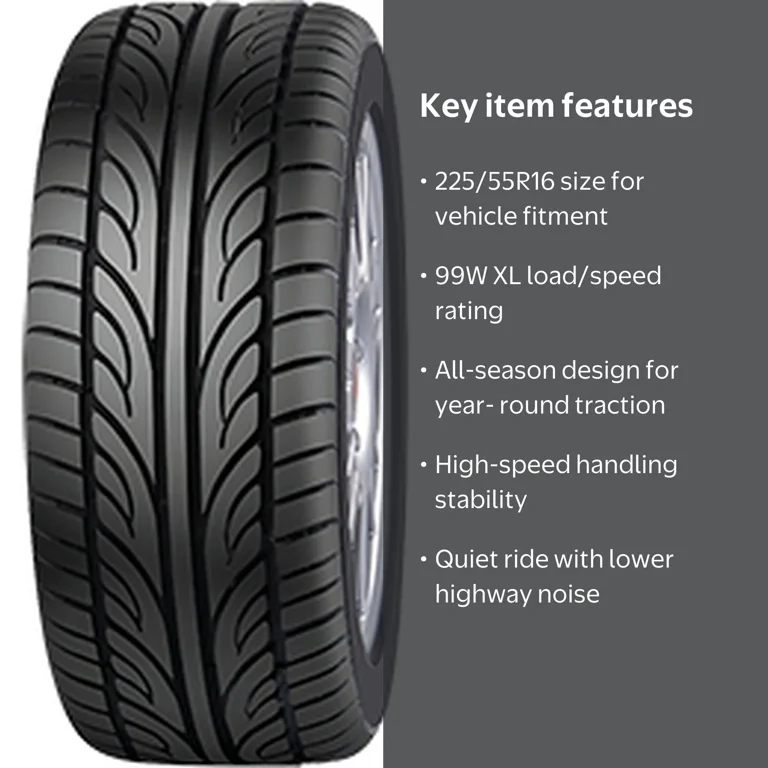 Forceum HENA All-Season 225/55R16 99W XL Passenger Tire for Sedans