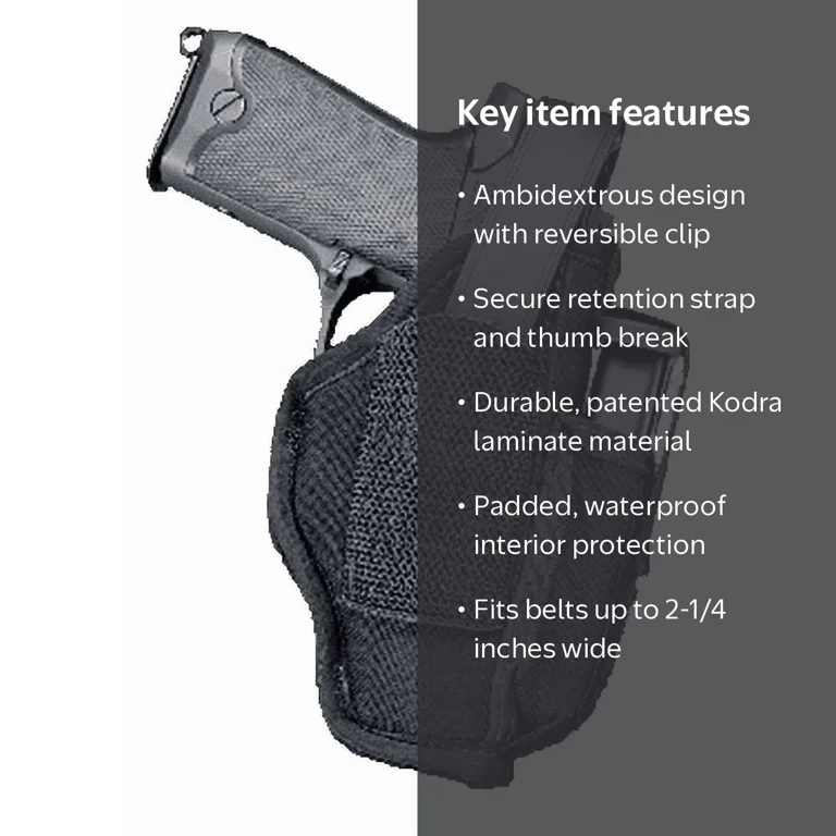 Uncle Mike's Sidekick Ambidextrous Hip Holsters 70150 - Walmart.com