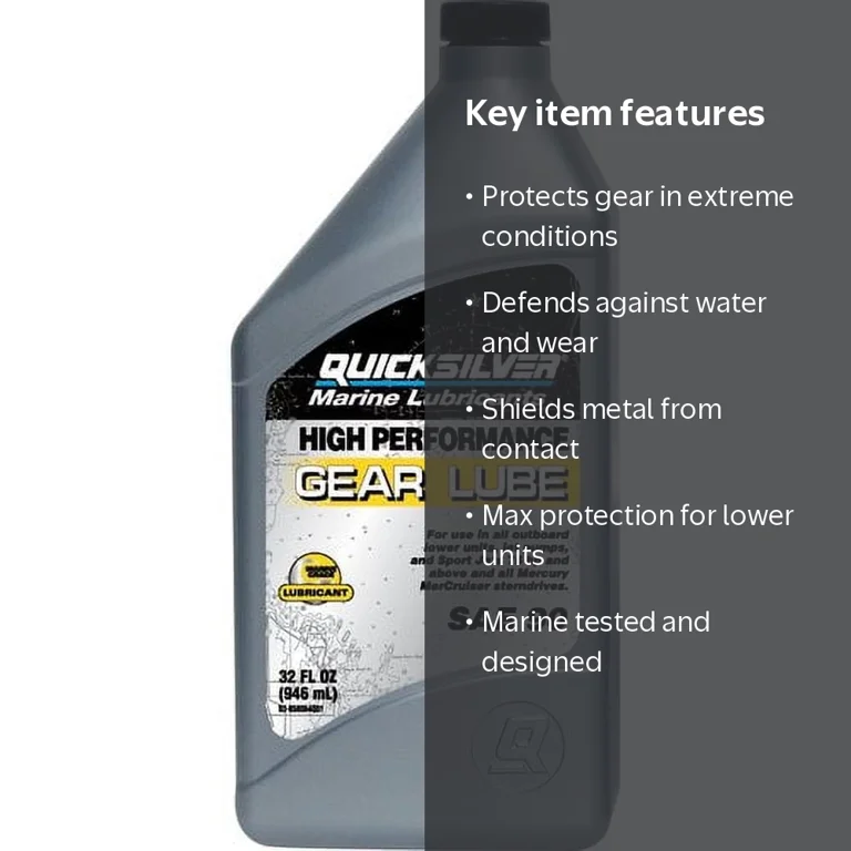 Quicksilver Mercury 92-858064K01 Marine SAE 90 High Performance