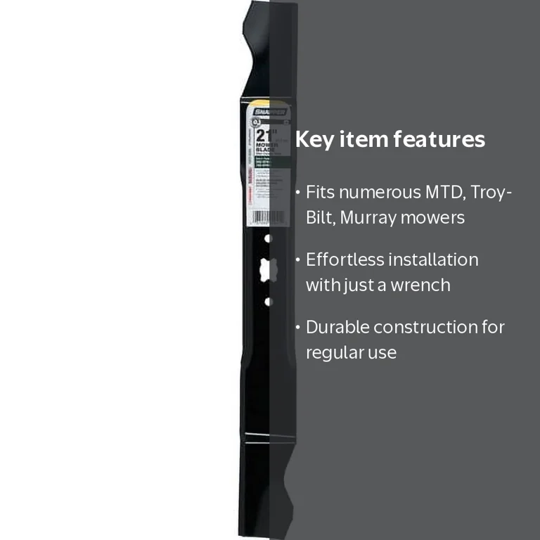 MTD Replacement Mower Blade, 942-0741, 21-inch star center hole