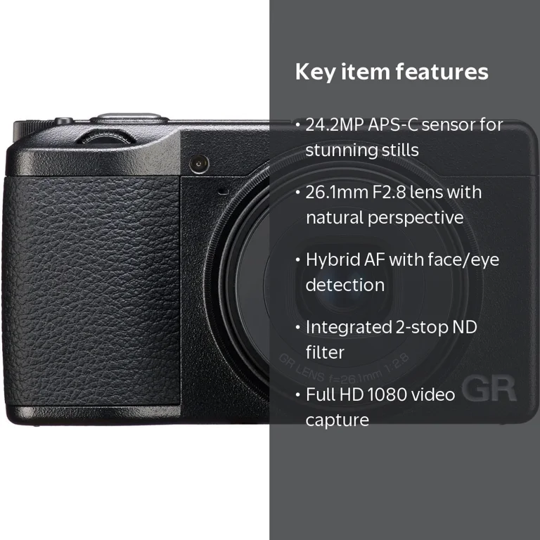 Ricoh GR IIIx HDF Digital Camera - Walmart.com
