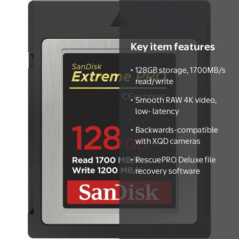 SanDisk Extreme PRO 128GB CFexpress Type B Memory Card - Camera