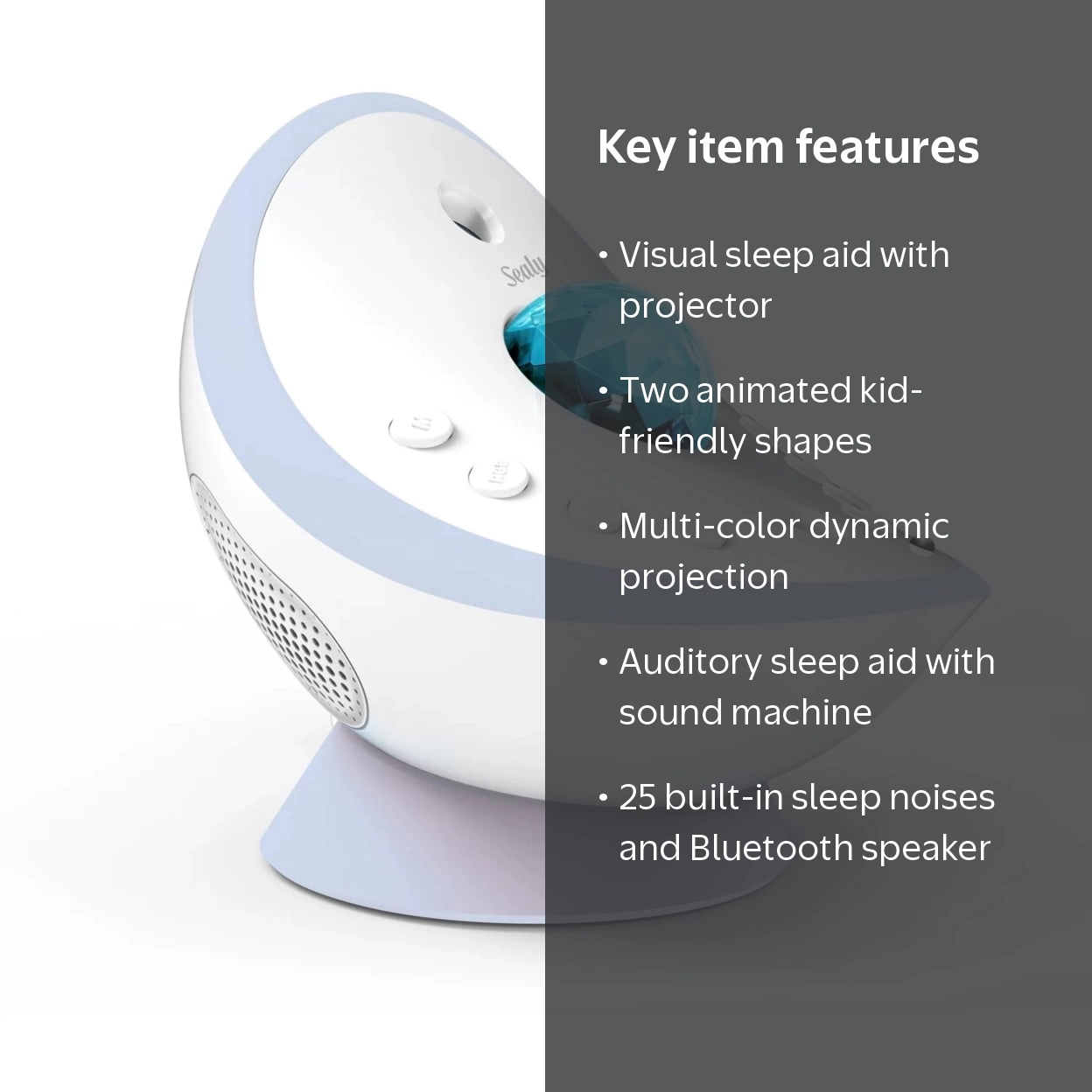Sealy Kids Baby Sleep Machine - Projector, Sound Machine with