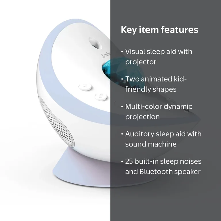 Sealy Kids Baby Sleep Machine - Projector, Sound Machine with