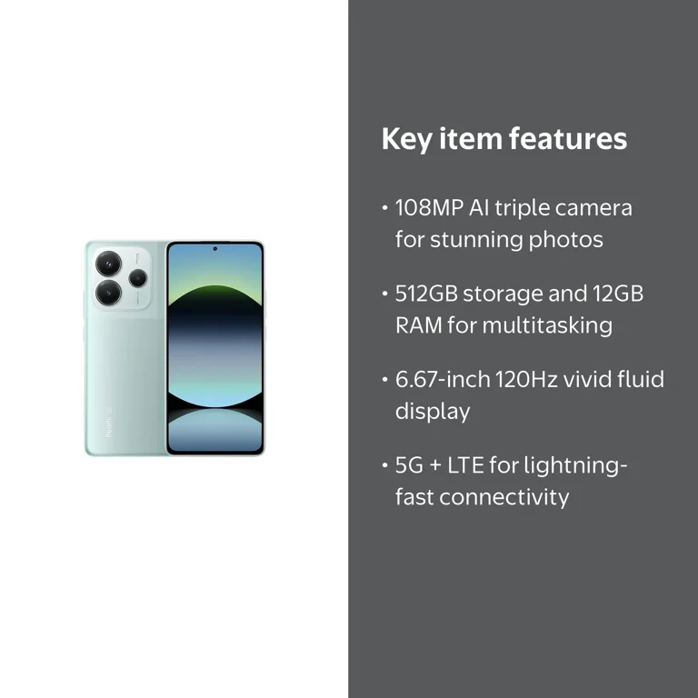 Xiaomi, Redmi Note 14 5G Smartphone, 512GB ROM 12GB RAM, Coral