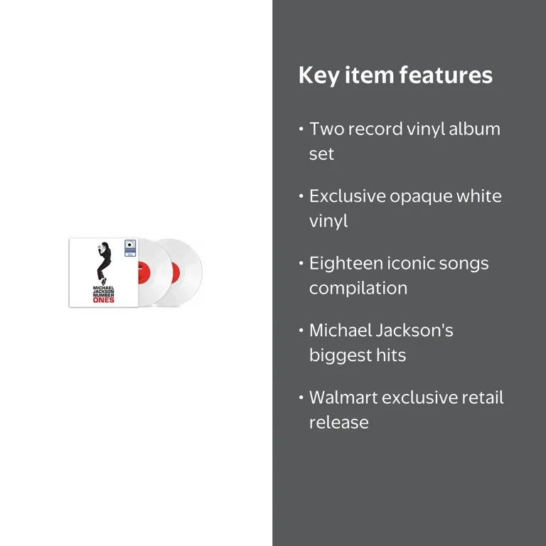 Michael Jackson - Number Ones (Walmart Exclusive) Opaque White - 2