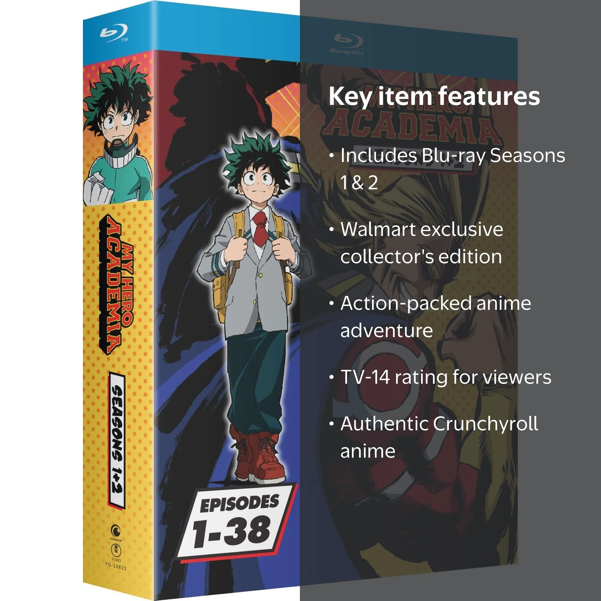 My Hero Academia: Season 1 and 2 (Blu-ray Crunchyroll) - Walmart.com