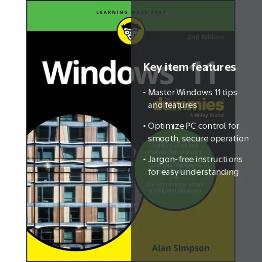 Alan Simpson, Windows 11 for Dummies, 2nd Edition, 9781394289042