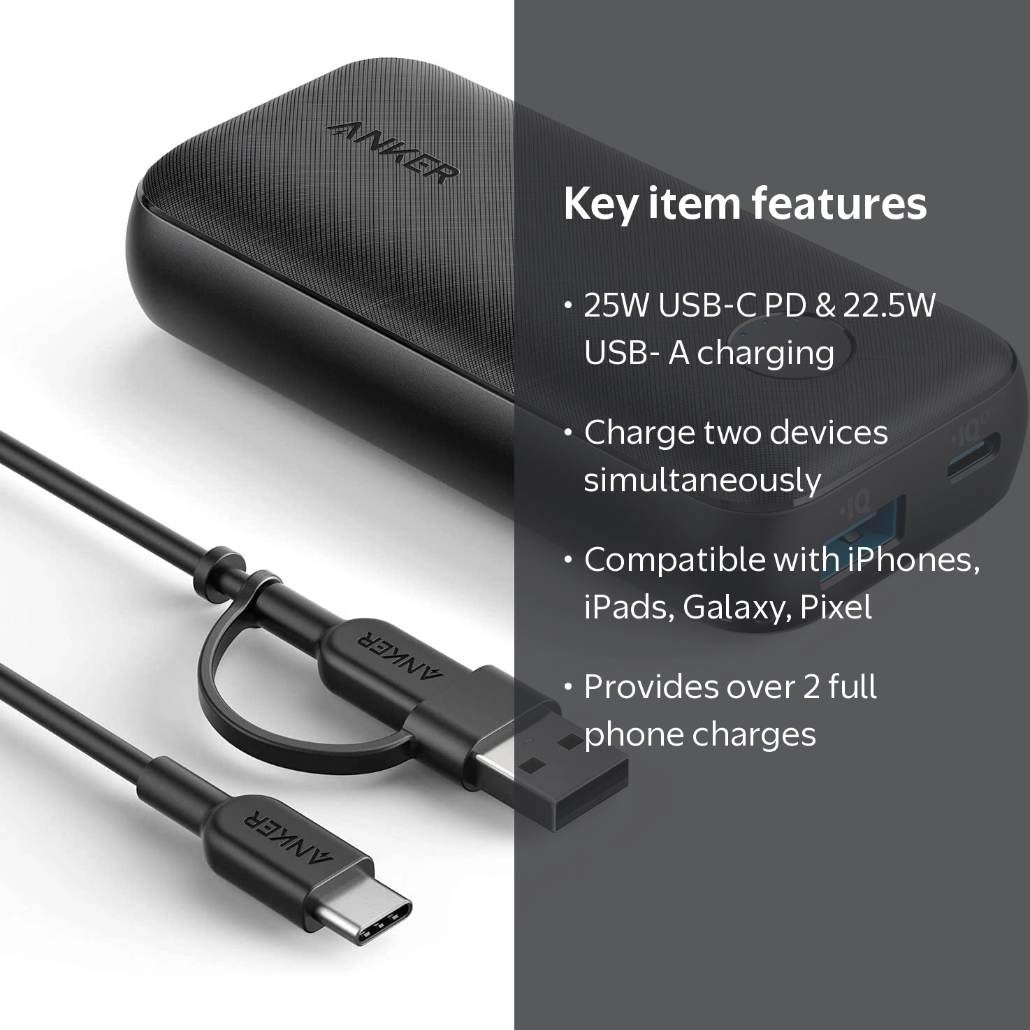 Anker PowerCore 10000 Redux Power Bank Portable Charger with USB-C