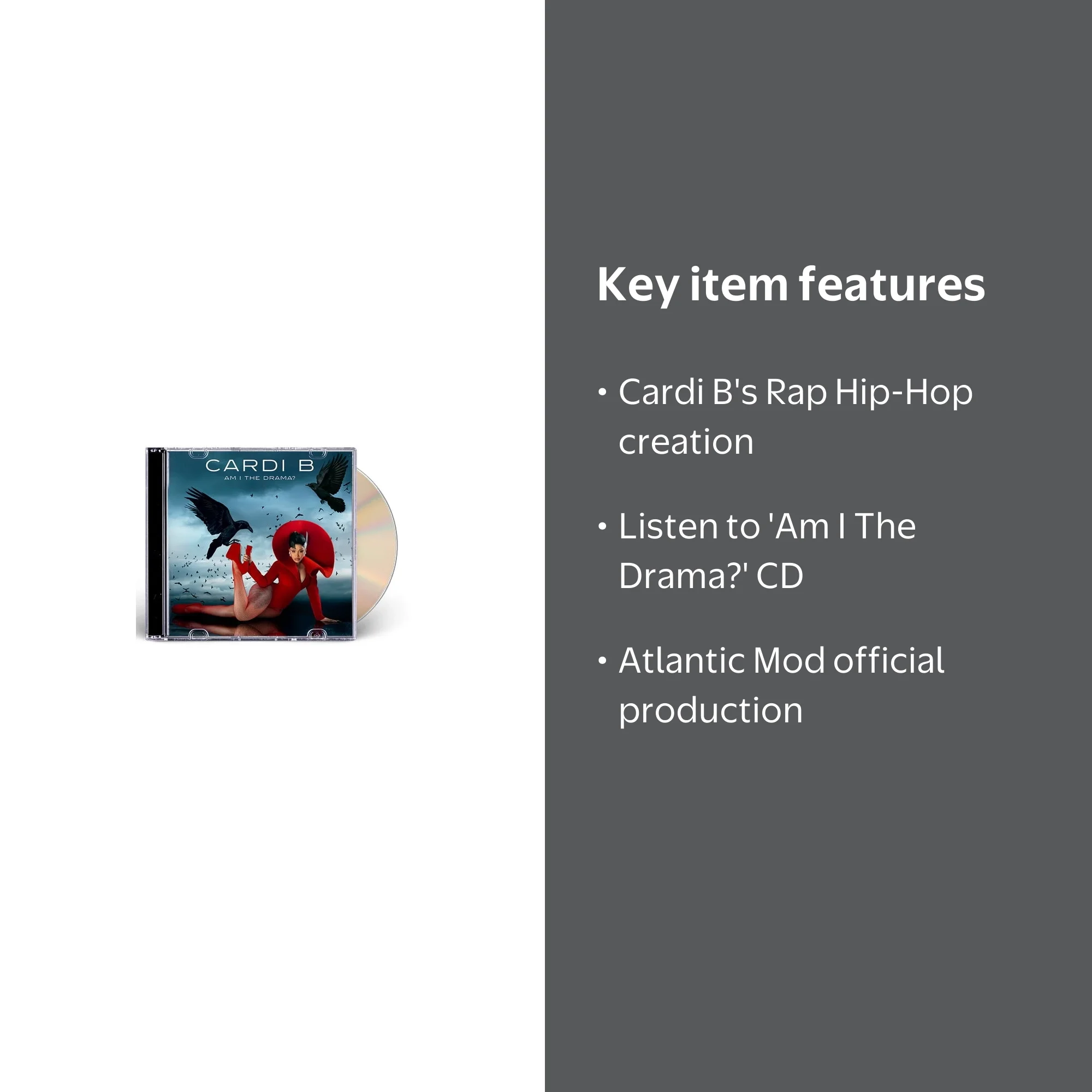 Cardi B - Am I The Drama? - Music & Performance - CD - Walmart.com