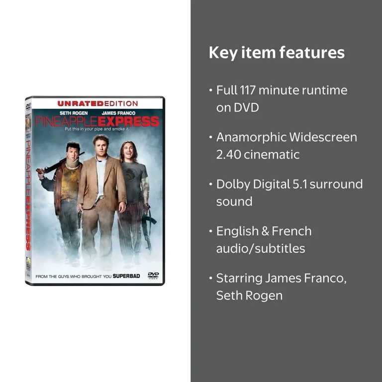 Sony Pictures' Pineapple Express (Unrated) Comedy DVD - High