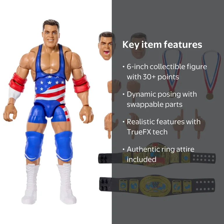 WWE Ultimate Edition Kurt Angle Action Figure & Accessories, 6