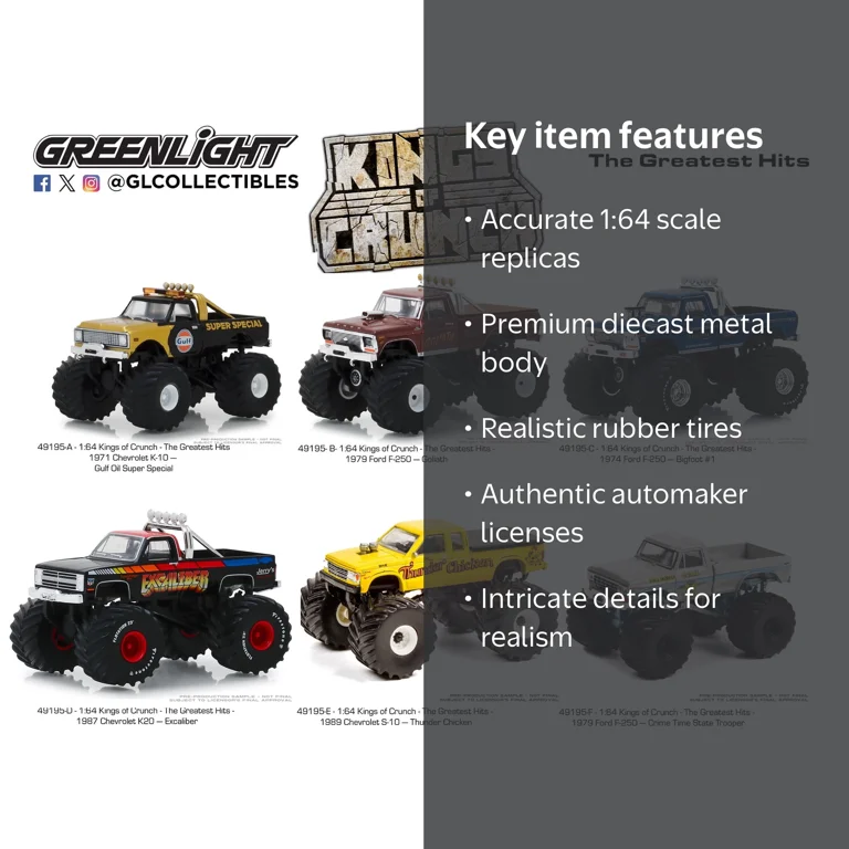 GreenLight Collectibles Kings of Crunch Series 11 1:64 Diecast