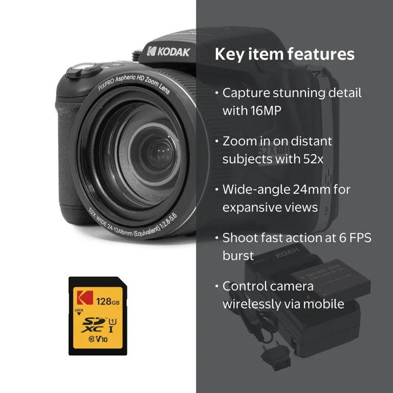 Kodak PIXPRO AZ528 16MP Astro Zoom Digital Camera with 52x Optical