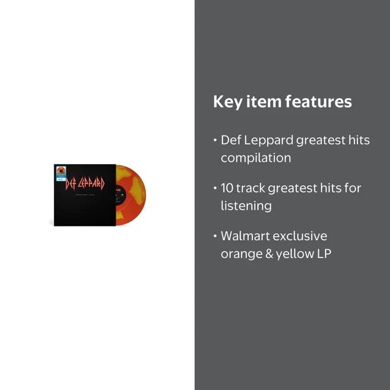 Def Leppard - Greatest Hits - Walmart Exclusive Orange & Yellow